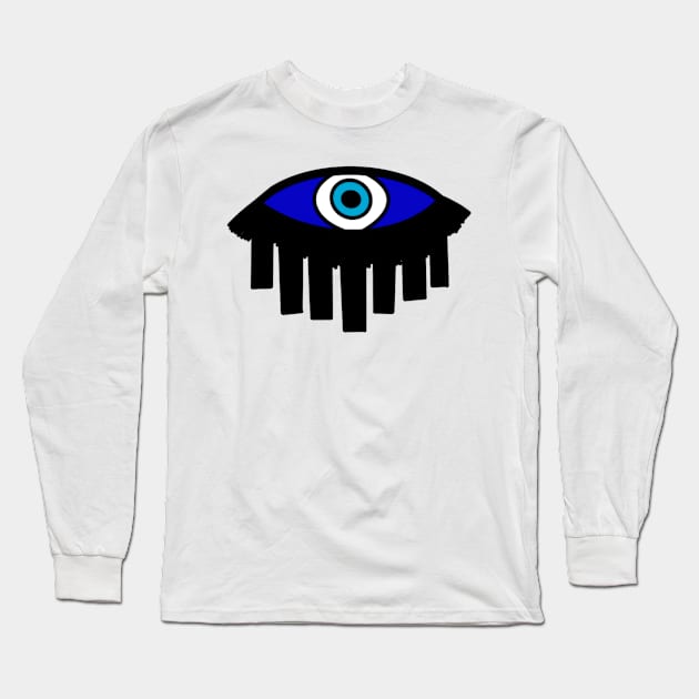 Nazar Turkish Evil Eye Long Sleeve T-Shirt by livania